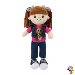 Muñeca de peluche con sonido 38 cm