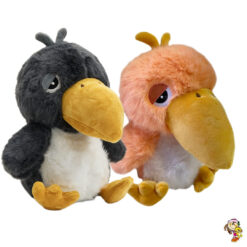 Cuervo de peluche importado 25 cm dos colores