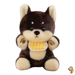 Peluche perro shiba inu con babero 23 cm