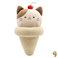 Peluche gato helado kawaii cucurucho 23 cm