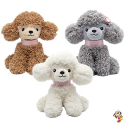 Peluche caniche sentado 23 cm