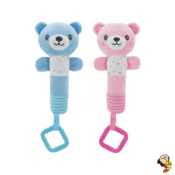 Sonajero De Peluche Bastón con mordillo Agarre 28 cm