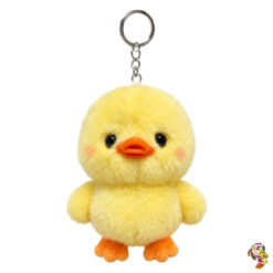 Llavero pollito pato de peluche.